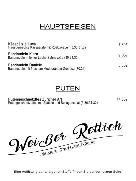 Restaurant Weißer Rettich